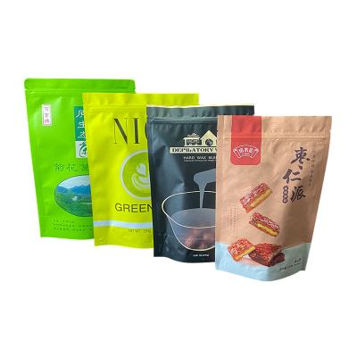 China Custom factory logo size zipper plastic packaging bags moisture proof can be customized size candy anti-odor zipper edible plastic bags for sale