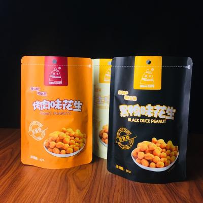 China Custom Moisture Proof Aluminum Foil Self Sealing Matte Packaging Snacks Tea Bags Food Factory Comic Pouches for sale