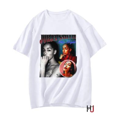 China Jorja Smith 90s Vintage Anti-Pilling T-shirts Cotton Man Woman Graphic Casual Hiphop Oversized O-Neck T-shirt Unisex Retro Tees Tops for sale