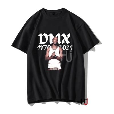 China Anti Pilling Hitter Dmx Print T-shirt Tops Rock Streetwear Tee Hip Hop Style Men Shirt for sale