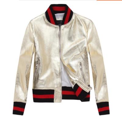 China Viable custom kids clothing fashion leather jacket bomber zipper jacket made in China for sale