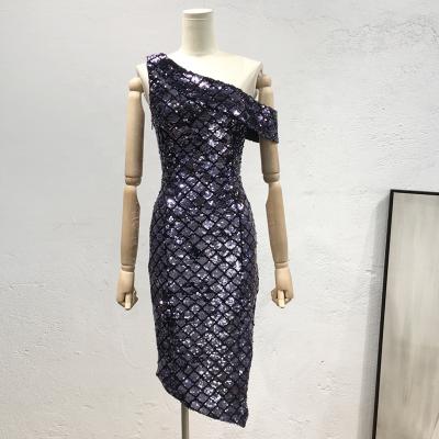 China 2021 Breathable Sexy Custom Fashion Ladies Dress Strap Sequin Party Dress Ladies Mini Summer Dress for sale