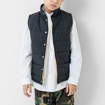 China New American autumn and winter boys viable solid color thickened jacket camouflage children's cotton sleeveless vest for sale