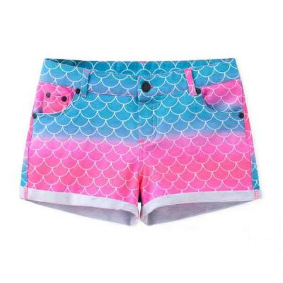 China 2020 Summer Breathable Women Shorts Waist Shorts Elastic Tie Dye Colors Girl Shorts for sale