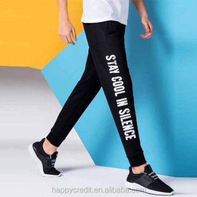 China Spring anti-pilling cotton sports jogger track pants autumn causal wear men cheap printed blend anti-pilling with side pockets for sale