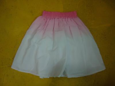 China Elegant Chiffon Dip Dyed Little Girl Summer Dresses skirt Age 6 With Elastic Waist Band for sale