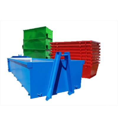 China Waste Handling Container Hook Lift Bins Outdoor Customized Steel Industrial Roll Dump for sale