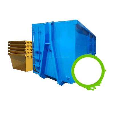 China Waste Handling Recycling Type Hook Lift Bin Crane Bin Skip Bins For Twenty Yard Stackable Transport for sale