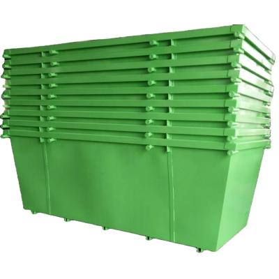 China Waste Treatment Metal Garbage Bin Garbage Hook Dump Container Recycling Skipping Bins Metal Garbage Bin For TR for sale