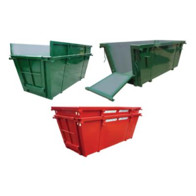 China Waste Treatment 3 6 8 10 Scrap Metal Outdoor Mobile Waste Flat Packs M3 5 Cubic Meters Pop Up Trash Can for sale