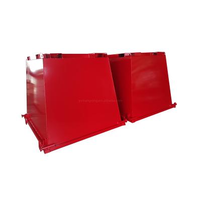 China Garbage Disposal Industrial Metal Waste Bin Flat Pack Trash Cans Waste Bin Industrial Steel Skips for sale