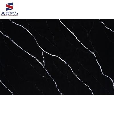 China Scratch/Stain/Heat/Chemical Slab 3.2m Calacatta Quartz Stone 2cm Quartz Slab Price Black High Quality Artificial White Quartz Slabs for sale