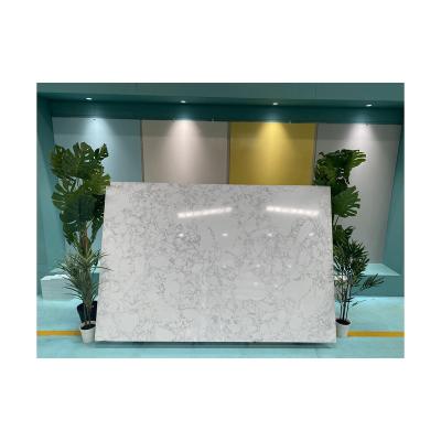 China High Density Customized Design Any Size Texture Background Artificial White Marble Flooring Cut Table Top Marble Tile for sale