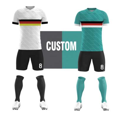 China High Quality Factory Custom Wholesale Custom Sublimation Soccer Jersey Sets for sale