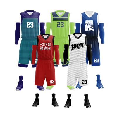 China 2022 breathable new design sublimation basketball uniform for sale