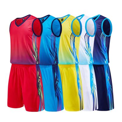 China Breathable Custom Team Wear Sublimation Basketball Jersey Uniform Set for sale