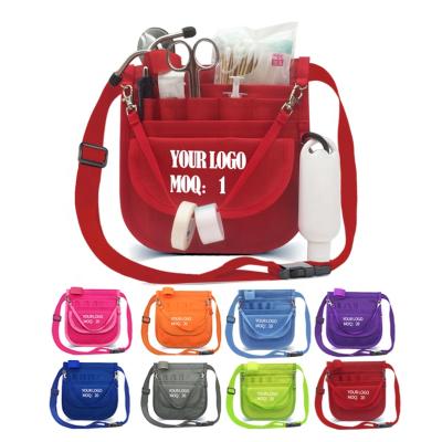 China Custom Logo Water Proof Utility Nurse Fanny Pack Custom Shoulder Strap Medical Belt Nurses Waist Bag for sale