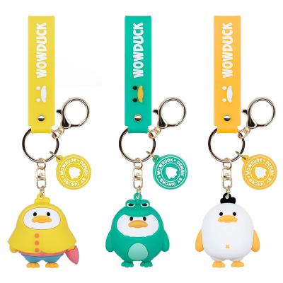 China Personality Key Chains Bag Pendant Custom High Quality 3D  Car Key chain Schoolbag Silicone Key Ring PVC keychain Rubber Cartoon Keychains for sale