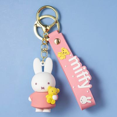 China Personality Key Chains Bag Pendant Custom High Quality 3D  Car Keychain Schoolbag Silicone Key Ring PVC keychain Rubber Cartoon Keychains for sale