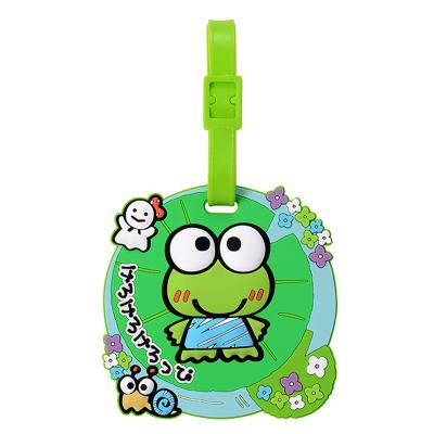 China Luggage Accessories Custom Soft Silicone Rubber Letter PVC Luggage Tag Travel Accessories Animal Cartoon Luggage Tags for sale