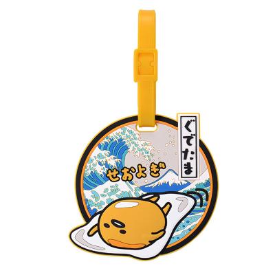 China Luggage Accessories Custom Soft Silicone Rubber Letter PVC Luggage Tag Travel Accessories Animal Cartoon Luggage Tags for sale