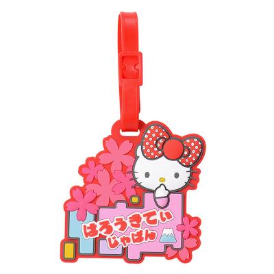 China Luggage Accessories Custom Soft Silicone Rubber Letter PVC  Luggage Tag Travel Accessories Animal Cartoon Luggage Tags for sale