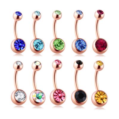 China Stainless Steel Gold Baby Falso Belly Button Jewelry Piercings Titanium Fashion Body Jewelry Button Fake Set Belly Dermal Rings for sale