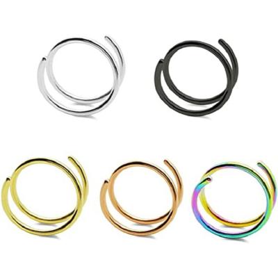 China Stainless Steel TRENDY Jewelry Gold Nose Cuffs Septum Ring Nose Cuffs Indian Jewelry for sale