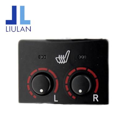 China Black+White LIULAN Factory Price Carbon Fiber Car Seat Heating Kit Dual Control Switch Car Seat Heater Fit LANDCRUISER for sale