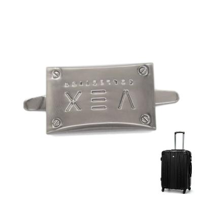 China High Quality Metal Gold Metal Luggage Bag Labels for sale