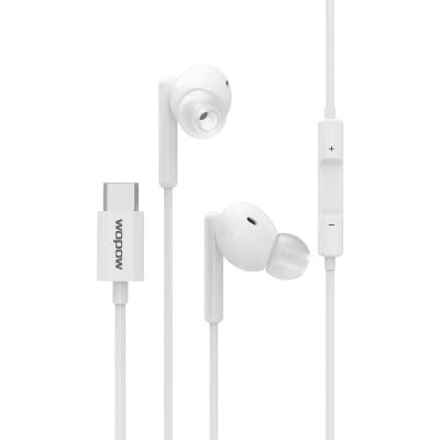 China Erfect Factory Price Wholesale Noise WOPOW WE07 Universal HIFI Stereo C Earphone With Handsfree Type-C Microphone Earpiece Wired for sale