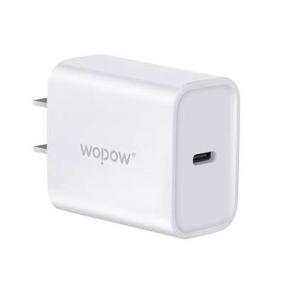 China UniversalÂ   Wopow Q33 18W PD Single Intelligence Charger Usb Usb Cheaper Price for sale