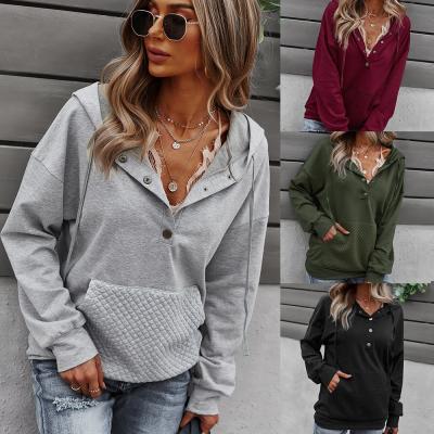 China Wholesale Winter Clothing Long Hooded Casual Anti-pilling Sleeve Drawstring With Pocket Women's Hoodies& Sweatshirt Women's Hoodie for sale