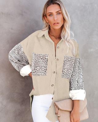 China Wholesale Viable 2021 Winter Fashion Clothes Leopard Print Women's Shirts Shacket Jacket for sale