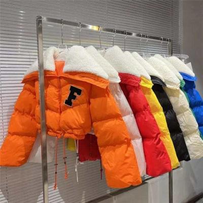 China Supplier viable 2021 wholesale fashion women's coats short hooded winter cotton warm thick jacket for sale