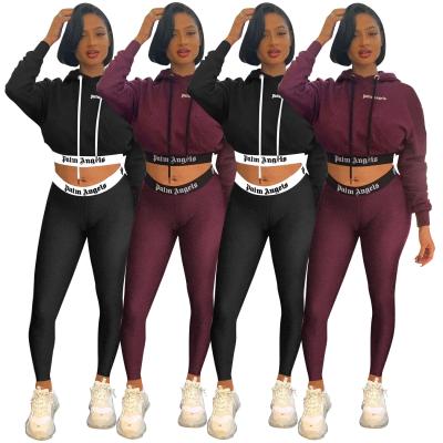 China 2021 Autumn Women Clothes Hoodie Breathable Sets Jogging Pant Women Set for sale