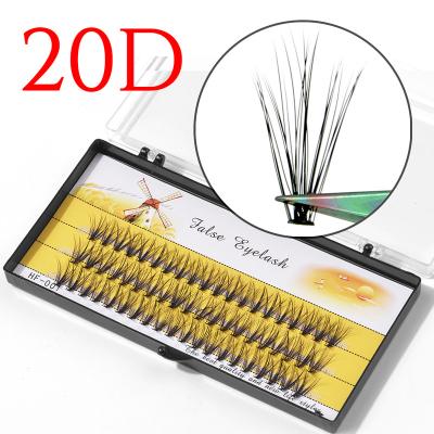 China Individual Russian Eyelash 3D 4D 5D 6D 8D 10D Volume Pre Made Fans Mixed Custom Eyelashes 10D 12D 14D 20D for sale