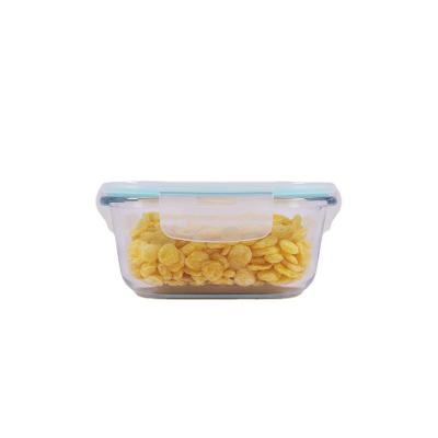 China Heatable Lock Lid Tempered Glass Food Container For Microwave Oven Bowl Set Glass Kitchenware for sale