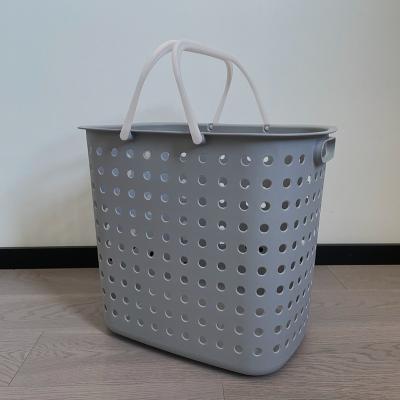 China A Hot Selling High Quality More Durable Plastic Storage Basket PP Rattan Laundry Basket Clothes Dirty Organizer for sale