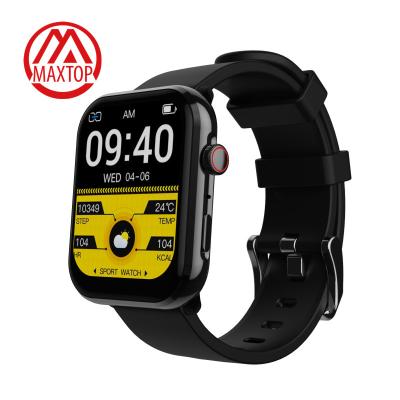 China Custom Touch Screen Maxtop Waterproof Android BT Full Touch Screen Calls Smartwatch Fashion Sports Fitness Tracker Relojes Smart Watches for sale