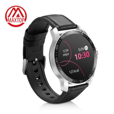 China 1.28 Inch IP 67 Water Resistant Smartwatch Men's Custom Maxtop Logo Large Battery Digital Smart Watch Touch Screen Sport Fitness Smart Watch for sale