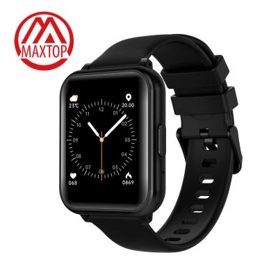 China Touch Screen Maxtop Heart Rate Sleeping Monitor Ip 67 Waterproof Smart Watch Fitness Tracker BT Calls Smartwatch for sale