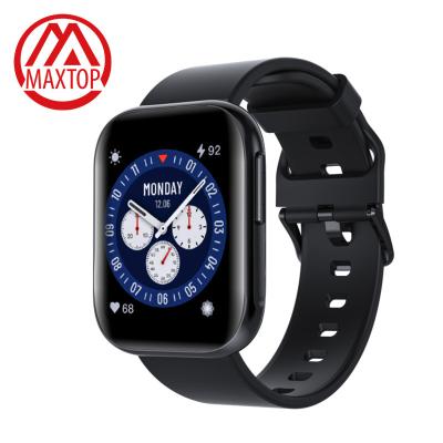 China Waterproof Touch Screen Maxtop Full Screen Heart Rate Tracker Blood Pressure Smartwatch Men Women Sports Fitness Smart Watch For Android IOS for sale