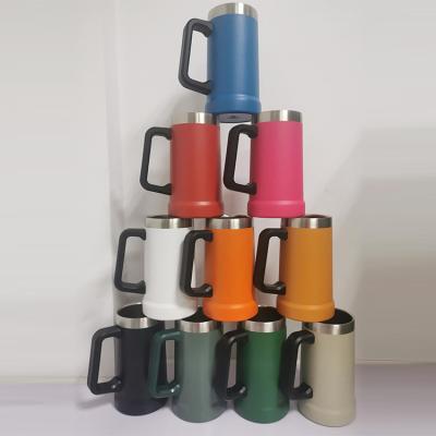 China Everich OEM Bottle Tumbler Mugs Viable Drinking Cold-Hot Wide Mouth For Beer Coffee Tea Cup Tumblers Mug With Handle for sale