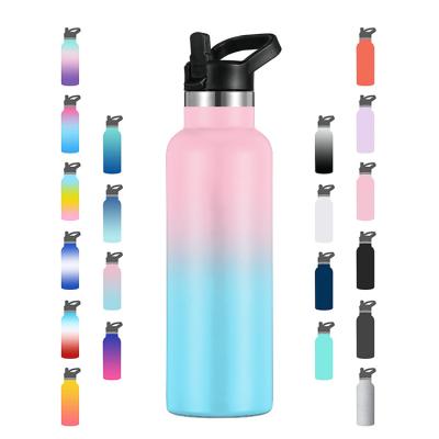 China PORTABLE Eco-Friendly Double Wall Logo Water Bottle Standard Mouth Custom Vacuum Clean Drink Sport Stainless Steel Insulated Water Bottle for sale