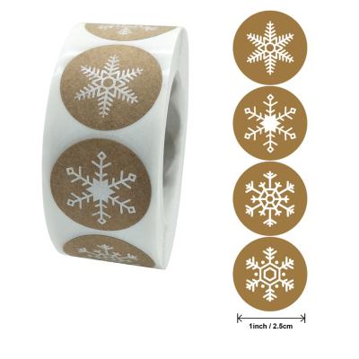 China Waterproof Biodegradable Label Printing Logo Pattern Craft Stickers Cover Christmas Cute Decorative Sticker for sale