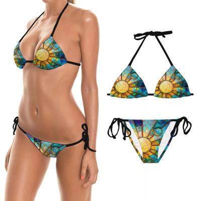 China Cheap price swimwear beach women's sexy swimwear bikini fashion breathable two-piece bikini women's string swimwear new for sale