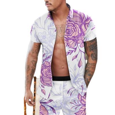 China Wholesale anti-pilling low price men's shirt Hawaii colorful casual beach fancy shirts A2-1 Digital printed for male for sale