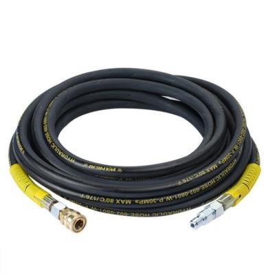 China Washing 9m Pressure Joint Hose With 3/8 Inch Quick Connect , Braided High Tensile Wire Power Joint Hose for sale