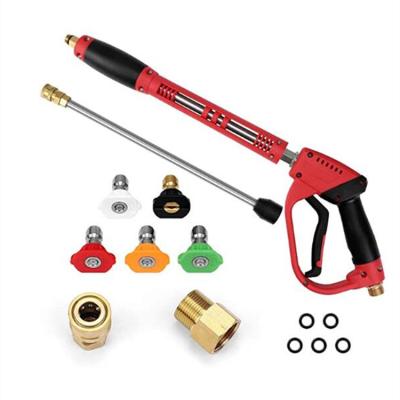 China High Pressure Car Washer Washer Gun, with Spare Wand Extension, 5 Nozzle Tips, M22 Mount, 40 Inch, 5000 PSI for sale